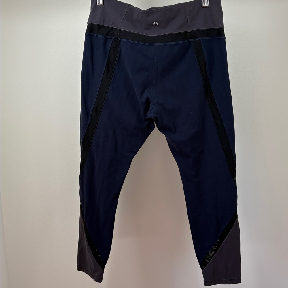 Athleta Elevation Women's Black, Navy Blue,  Gray Leggings - Picture 4 of 4